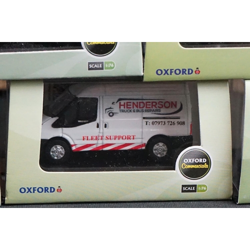 1218 - 84 Cased Oxford Diecast Commercials 1:76 scale models to include 76J4002 BMC J4 Van, 76AK013 Austin ... 