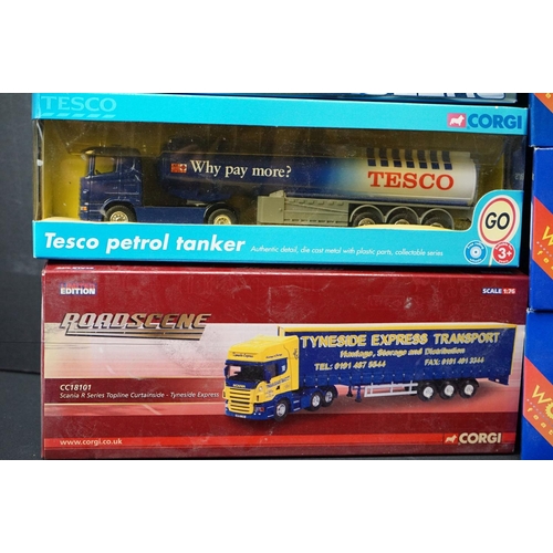 1219 - 15 Boxed Corgi diecast model trucks to include 8 x Superhaulers (TY86902, 59515, 59549, etc), 3 x Gu... 