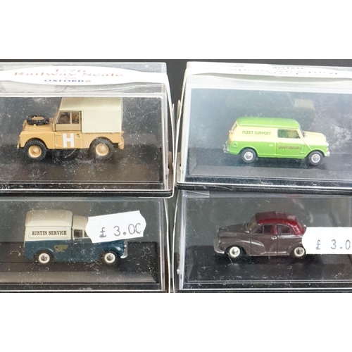 1225 - 80 Cased Oxford Diecast Railway Scale 1:76 models to include 76ANG031 London Transport Anglia, 76CRE... 