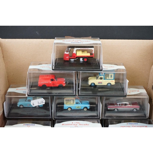 1225 - 80 Cased Oxford Diecast Railway Scale 1:76 models to include 76ANG031 London Transport Anglia, 76CRE... 