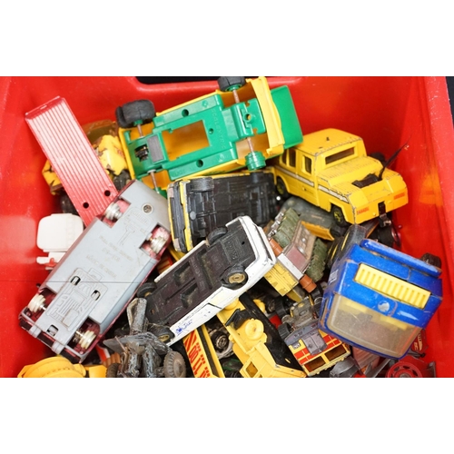 1236 - Collection of play worn mostly diecast models to include Corgi, Majorette, Burago, Matchbox, Brumm, ... 