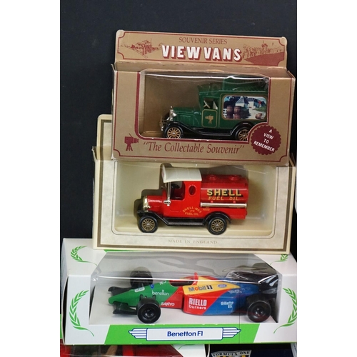 1240 - 12 Boxed diecast models to include 7 x Corgi Mobil, 2 x Lledo (Days Gone & View Vans), 1 x Burago Fe... 