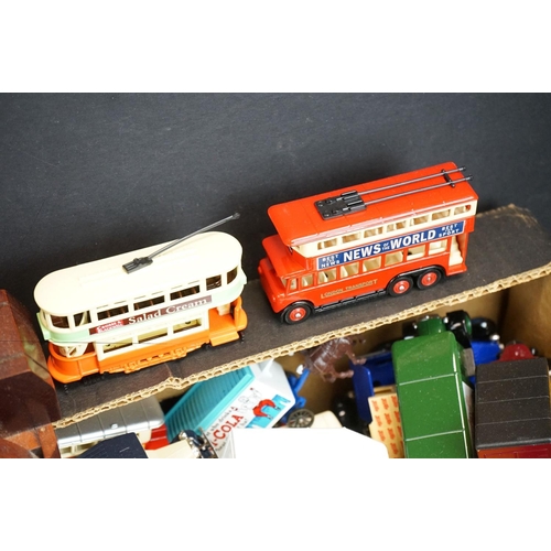 1246 - Collection of over 350 diecast models, mostly Lledo, to include cars, commercials, trams, buses etc,... 