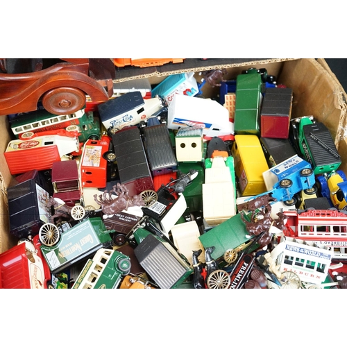 1246 - Collection of over 350 diecast models, mostly Lledo, to include cars, commercials, trams, buses etc,... 