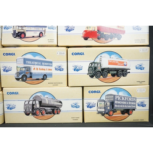 1247 - 21 Boxed Corgi ' Classic Commercials from Corgi ' diecast models with COAs to include 97911, 91912, ... 