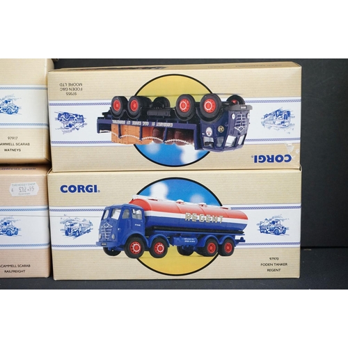 1248 - 12 Boxed Corgi Classics ' Road Transport from Corgi ' diecast models with COAs to include 97956, 979... 