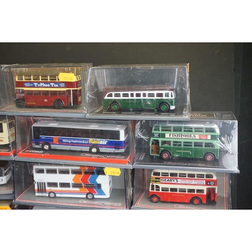 1251 - 28 Cased Corgi Original Omnibus 1:76 ltd edn diecast models, mostly sealed with COAs, to include 451... 