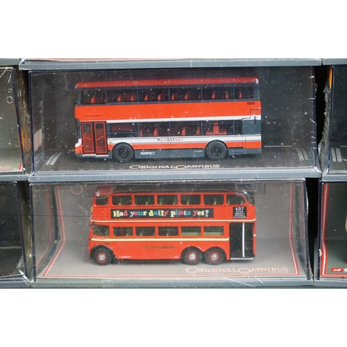 1251 - 28 Cased Corgi Original Omnibus 1:76 ltd edn diecast models, mostly sealed with COAs, to include 451... 