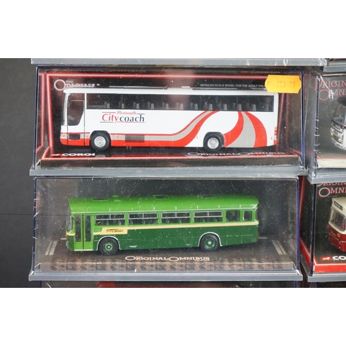 1251 - 28 Cased Corgi Original Omnibus 1:76 ltd edn diecast models, mostly sealed with COAs, to include 451... 