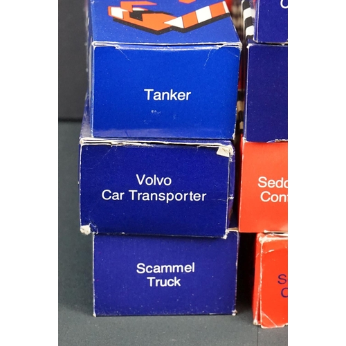 1252 - 50 Boxed Corgi 1980s diecast models to include Volvo Car Transporter, Volvo Container Truck, Seddon ... 