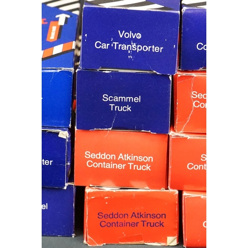 1252 - 50 Boxed Corgi 1980s diecast models to include Volvo Car Transporter, Volvo Container Truck, Seddon ... 