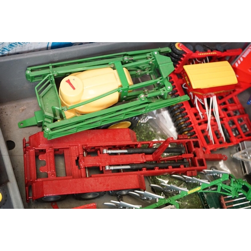 1255 - 30 diecast & plastic farming vehicles and machinery, mostly Britains and Siku, to include Britains N... 