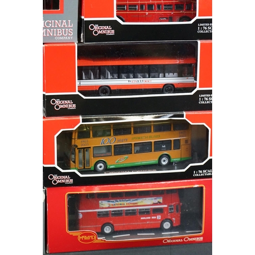 1256 - 16 Cased / boxed Corgi Original Omnibus diecast models, mostly ltd edn, to include 2 x Midland Red (... 