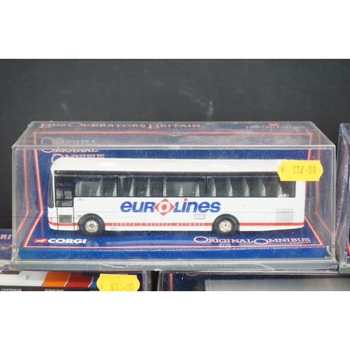 1257 - 11 Cased & Sealed Corgi Original Omnibus Bus Operators in Britain 1:76 ltd edn diecast models with C... 