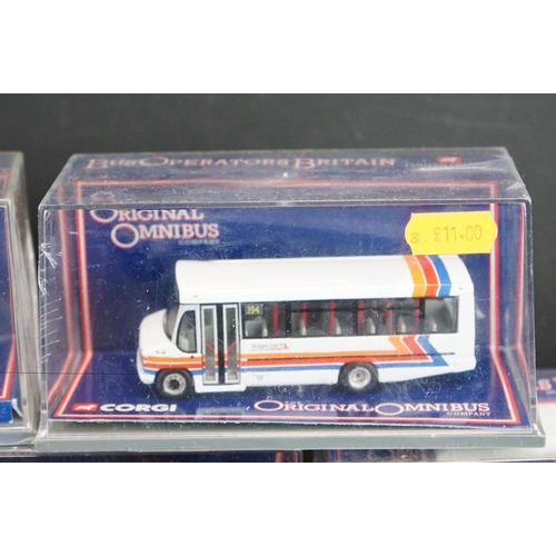 1257 - 11 Cased & Sealed Corgi Original Omnibus Bus Operators in Britain 1:76 ltd edn diecast models with C... 