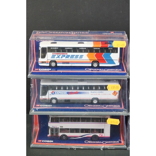 1257 - 11 Cased & Sealed Corgi Original Omnibus Bus Operators in Britain 1:76 ltd edn diecast models with C... 