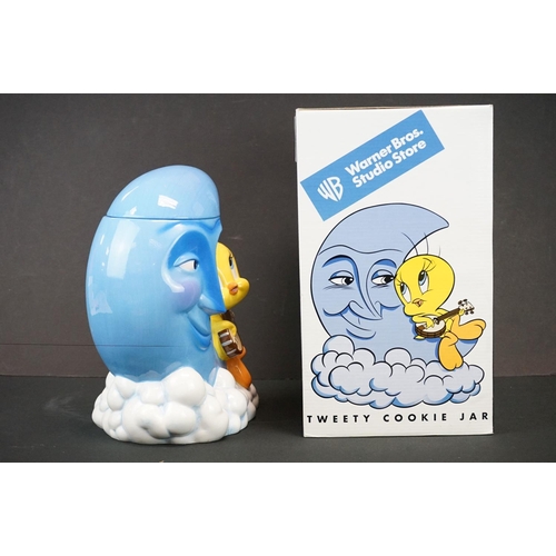 501 - Three boxed Warner Brothers Studio Store cookie jars to include Marvin, Tweety & Bugs New York Music... 