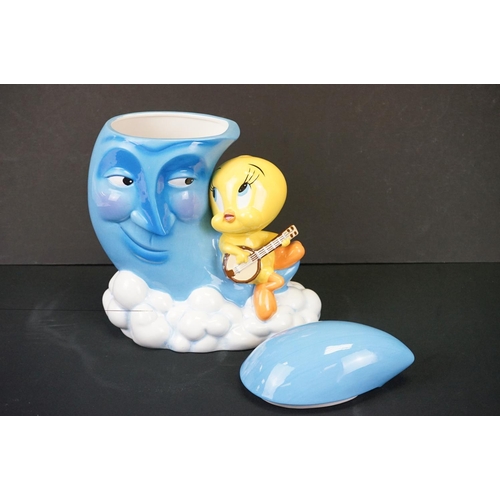 501 - Three boxed Warner Brothers Studio Store cookie jars to include Marvin, Tweety & Bugs New York Music... 