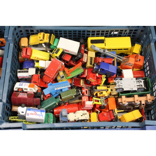 1295 - Over 225 play worn diecast models to include Matchbox, Dinky, Corgi and Maisto, featuring Matchbox B... 