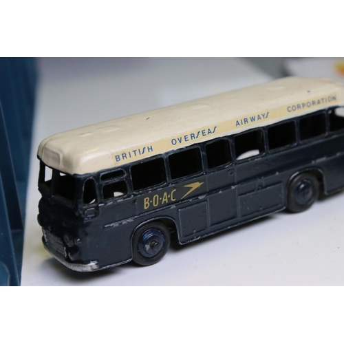 1381 - Over 55 mid 20th c onwards play worn diecast model buses, to include Dinky, Corgi, EFE and Majorette... 