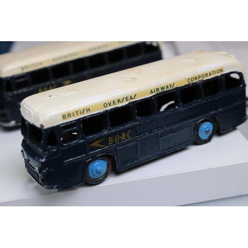 1381 - Over 55 mid 20th c onwards play worn diecast model buses, to include Dinky, Corgi, EFE and Majorette... 