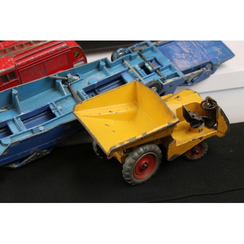 1382 - Collection of over 30 mid 20th C onwards play worn diecast models, to include Dinky, Corgi, Matchbox... 