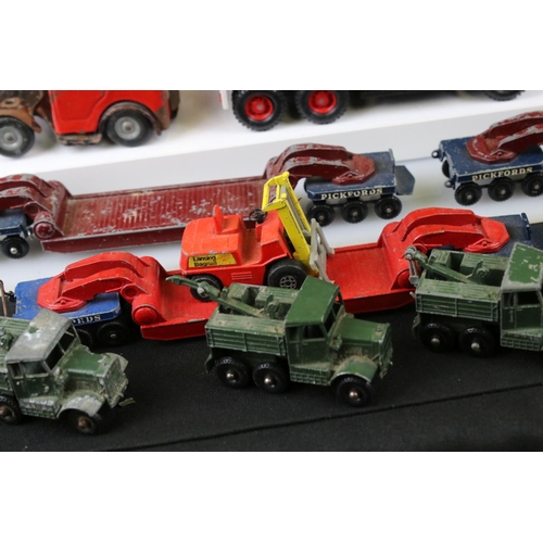 1383 - Collection of over 40 Mid 20th C onwards play worn diecast models, mostly Matchbox and Lesney, featu... 