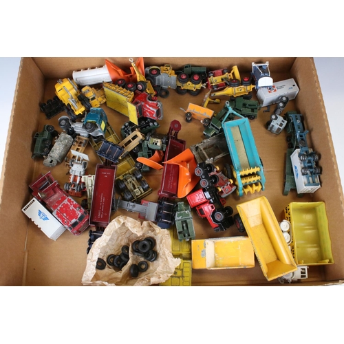 1383 - Collection of over 40 Mid 20th C onwards play worn diecast models, mostly Matchbox and Lesney, featu... 