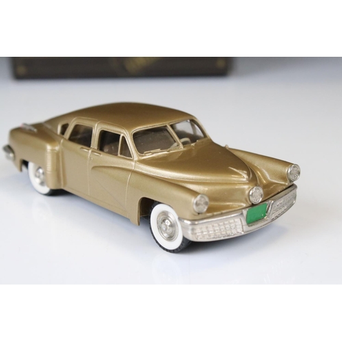 1398 - Boxed Brooklin Collection BRK. 2A 1948 Tucker Torpedo diecast model in metallic gold (diecast ex, bo... 