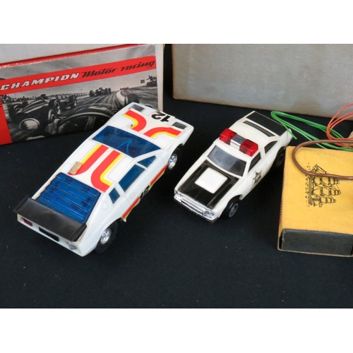 1327 - Two Boxed Jouef for Playcraft slot cars to include Champion Motor Racing Jaguar Hard Top X352 in whi... 