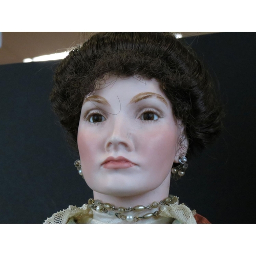 498 - Two Hand Made Creations dolls to include a musical example plus a contemporary (1985) doll