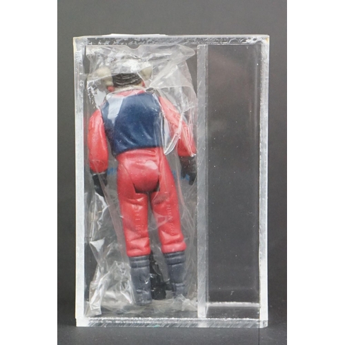 1646 - Star Wars - UKG graded cased Nien Numb figure in original Kenner baggy (1984), Figure 90% Paint 90% ... 