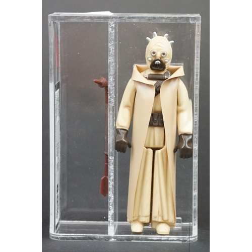 1647 - Star Wars - UKG graded cased Sand People figure with accessory (1977), Hong Kong, Figure 85% Paint 8... 