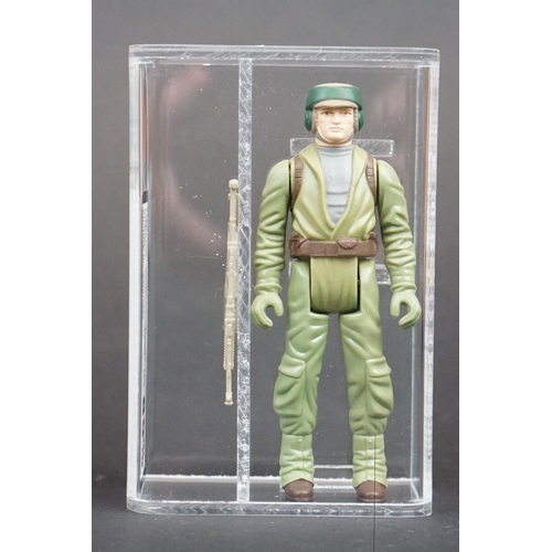 1651 - Star Wars - UKG graded cased Rebel Commando figure with accessory (1983) Figure 85% Paint 85% Overal... 