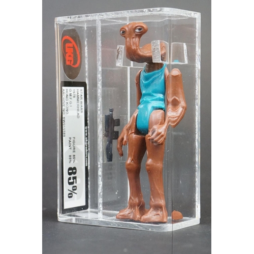 1652 - Star Wars - UKG graded cased Hammerhead figure with accessory (1978), Hong Kong, Figure 85% Paint 85... 