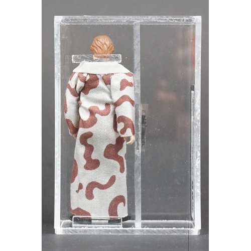 1653 - Star Wars - UKG graded cased Han Solo Trench Coat figure with accessory (1984), Figure 90% Paint 90%... 