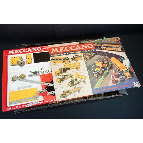 508 - Boxed Meccano Highway Vehicles Set 3 (unchecked for completeness, tearing to box edges), plus a quan... 