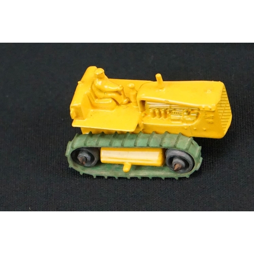 510 - Three Matchbox diecast models to include boxed No.4 Ruston Excavator, No.8 Caterpillar Tractor & No.... 