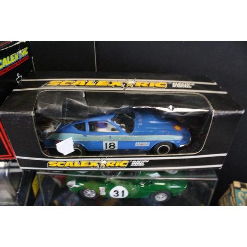 1302 - Scalextric -  Collection of 40+ slot cars, to include boxed C/67 F/J Lotus & C/82 Lotus  and other b... 