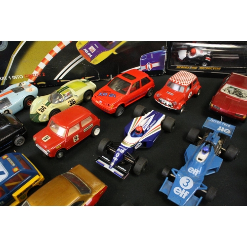 1302 - Scalextric -  Collection of 40+ slot cars, to include boxed C/67 F/J Lotus & C/82 Lotus  and other b... 