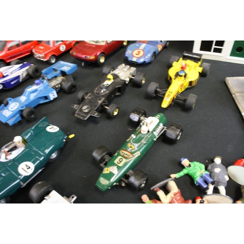 1302 - Scalextric -  Collection of 40+ slot cars, to include boxed C/67 F/J Lotus & C/82 Lotus  and other b... 