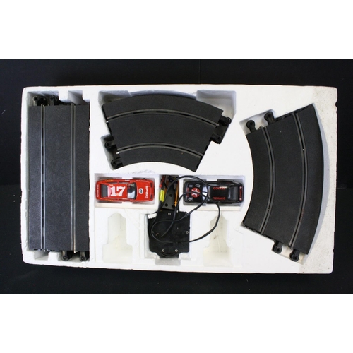 1303 - Three boxed Scalextric 2 Speed Challenge sets, all with slot cars, to include TVR, Renault Megane & ... 