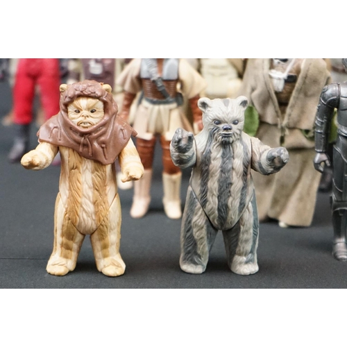 1658 - Star Wars - 26 Original Star Wars figures in play worn condition to include Ugnaught, 2 x Wicket, Pr... 