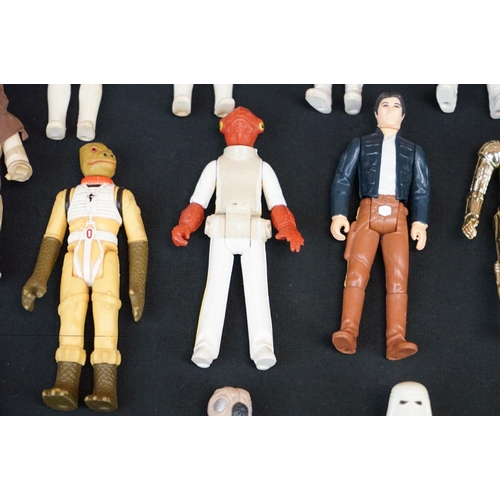 1659 - Star Wars - 77 Original Star Wars figures in play worn condition to include Death Squad Commander, 2... 