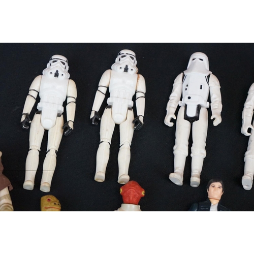 1659 - Star Wars - 77 Original Star Wars figures in play worn condition to include Death Squad Commander, 2... 