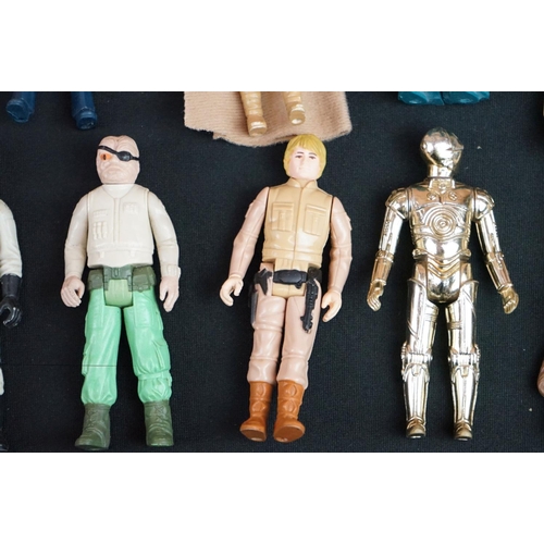 1659 - Star Wars - 77 Original Star Wars figures in play worn condition to include Death Squad Commander, 2... 