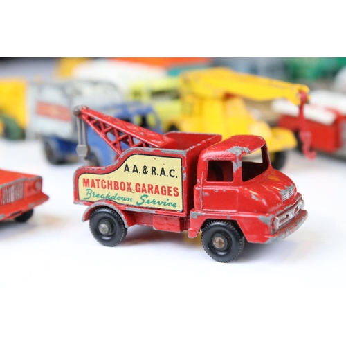 1387 - 40 Mid 20th C onwards play worn diecast models to include Matchbox, Budgie and Charbens featuring ro... 