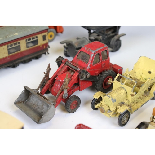 1388 - 21 mid 20th C onwards play worn diecast models to include Dinky, Corgi, Matchbox and Lledo, featurin... 