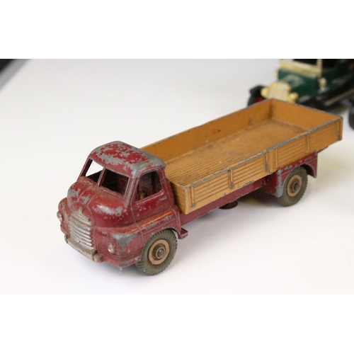 1388 - 21 mid 20th C onwards play worn diecast models to include Dinky, Corgi, Matchbox and Lledo, featurin... 