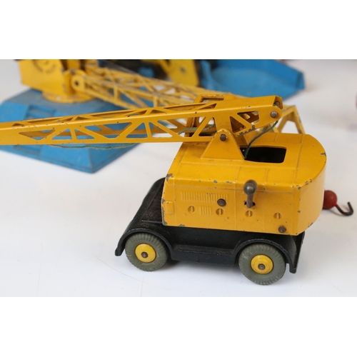 1391 - Eight mid 20th C play worn construction and commercial diecast models to include Dinky & Corgi examp... 